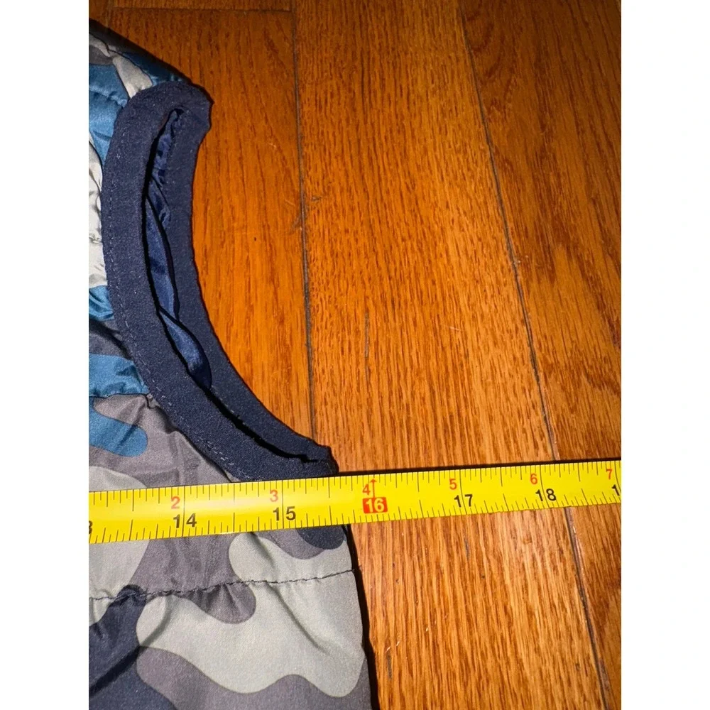 Gymboree Boys‎ Camouflage Puffer Vest Size S 5 6 Blue Gray Outerwear